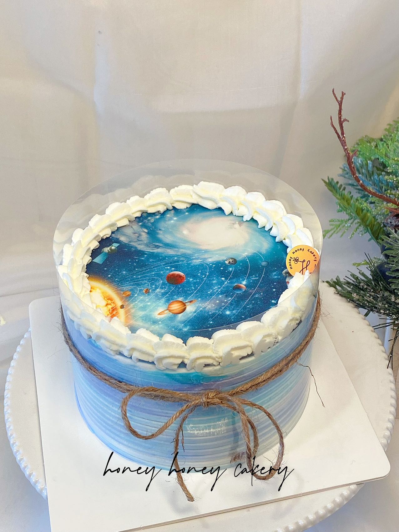Edible glutinous rice paper print cake