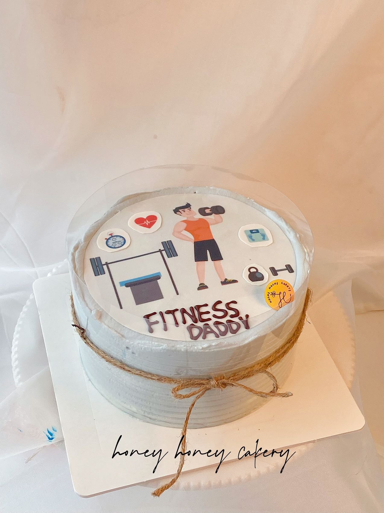 Edible glutinous rice paper print cake