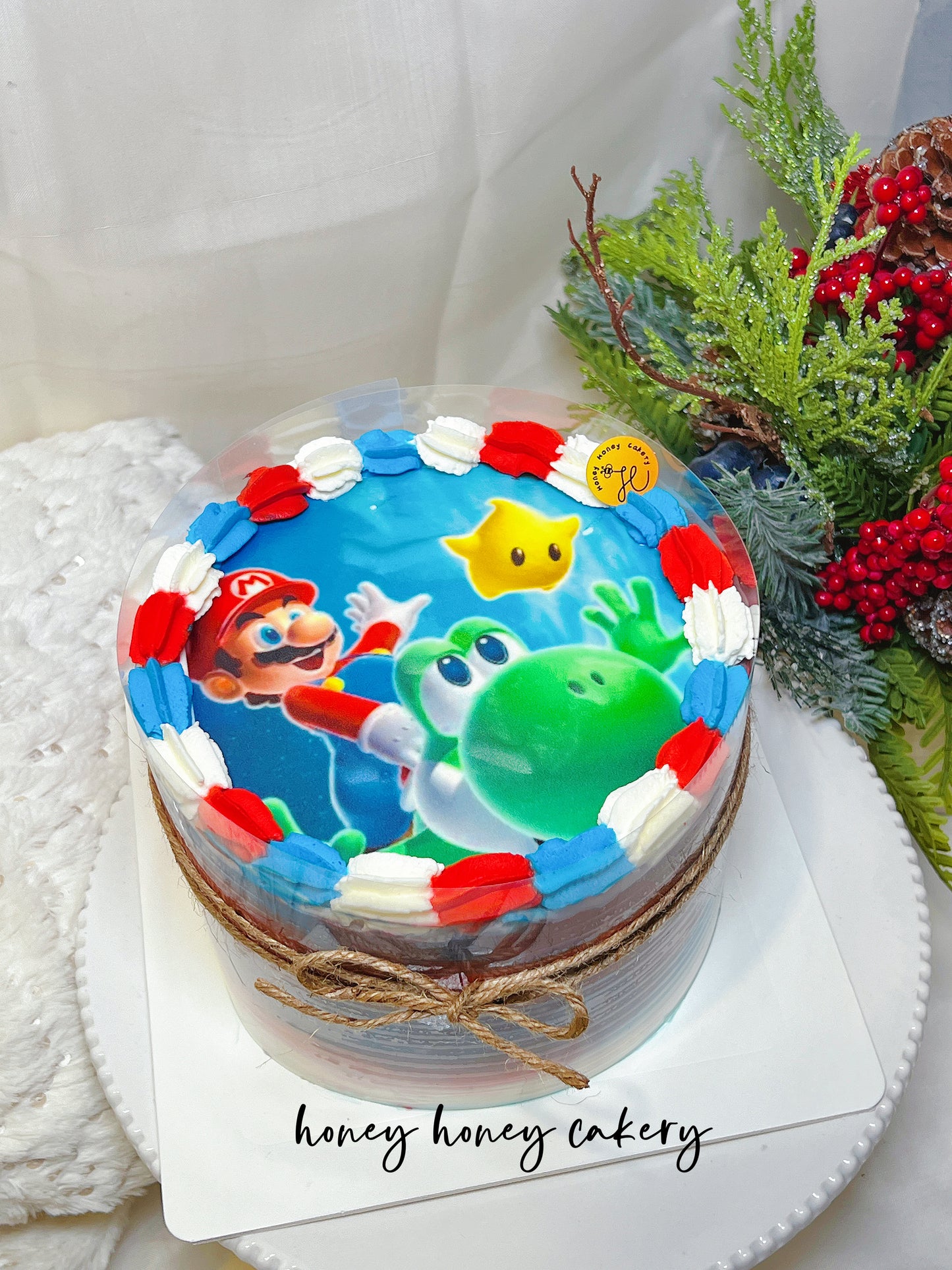 Edible glutinous rice paper print cake
