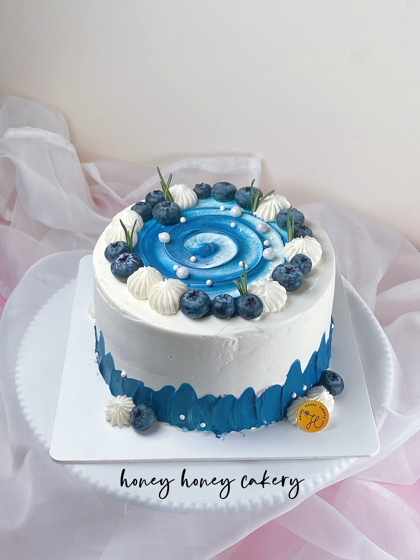 Blueberry Cheese Chiffon Cake