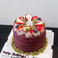 Strawberry & Dubai Chocolate Chiffon Cake