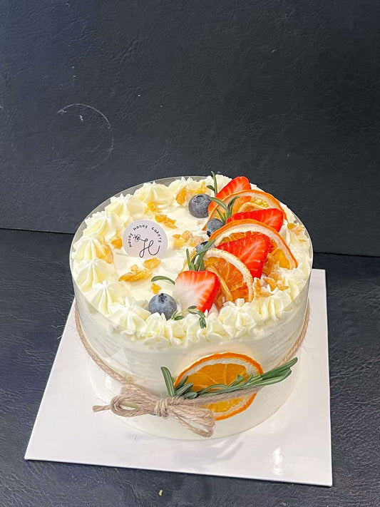 Mango Passion Fruit Crepe-Chiffon Hybrid