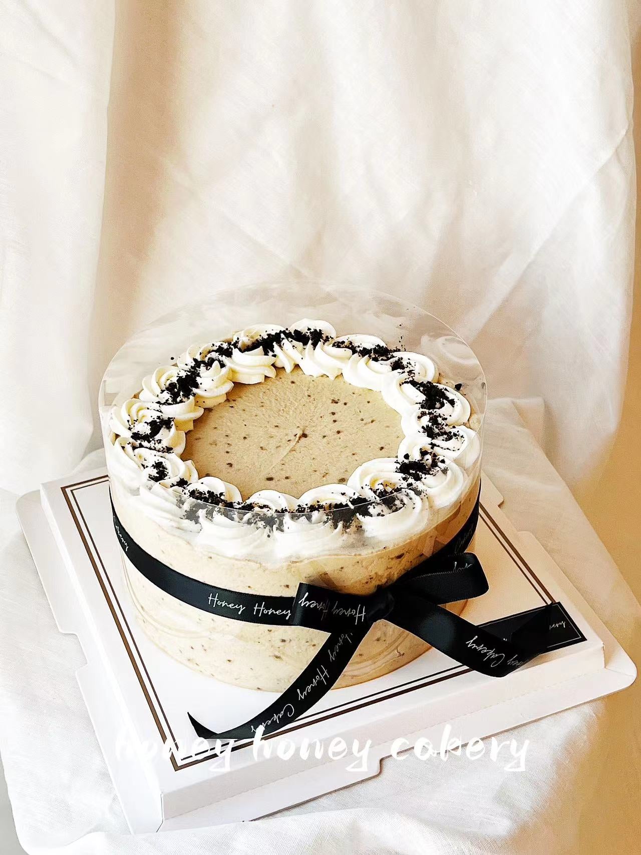 Coconut Jelly Latte Cream Crepe Chiffon Cake